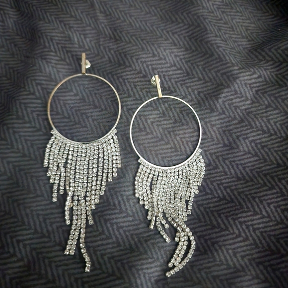 Hoop Bling Earrings - Picture 1 of 1
